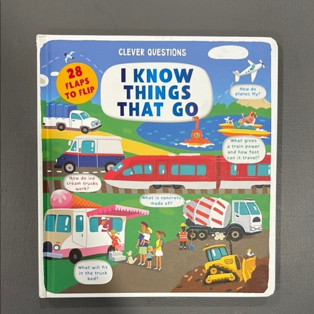 I Know Things That Go Kids Book Transportation Vehicles Trucks Cars Toddler